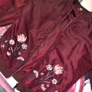 Bomber Jacket w flowers